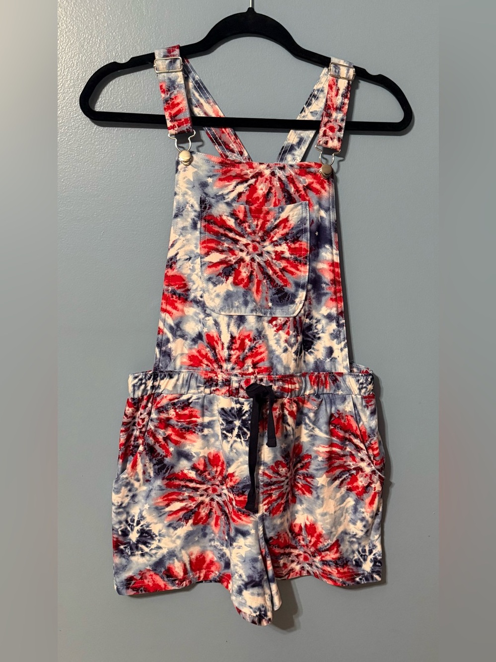 No Boundaries Tie-Dye Overalls
